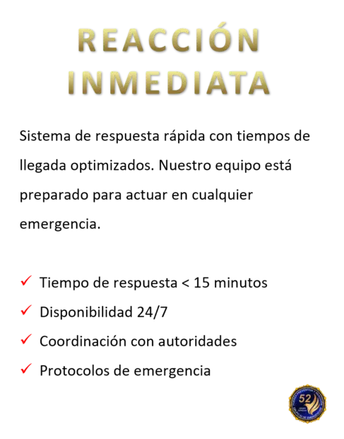 servicio de equipo de reaccion inmediata en emergencias