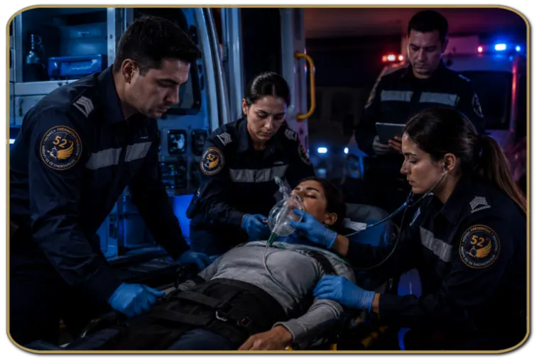 atencion de paramedicos certificados por grupo 52