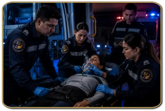 atencion de paramedicos certificados por grupo 52
